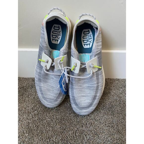 Hey Dude Gray Sirocco W/ Speckles Women's Slip On Shoes- Size 8 - Picture 5 of 9